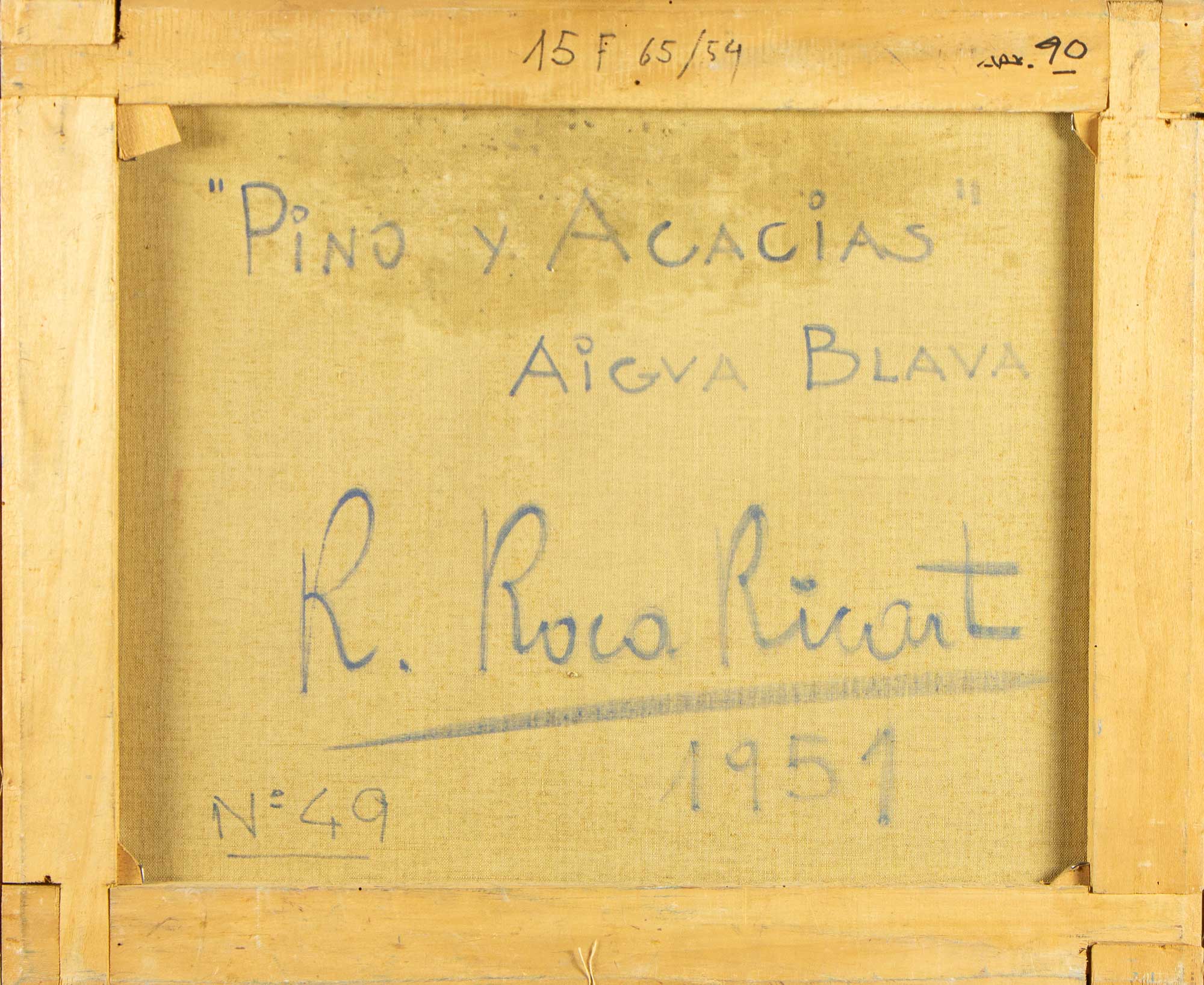 "Pino y acacias" 1951